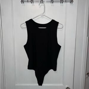 New House of Harlow 1960 Black Sleeveless Bodysuit size XL
